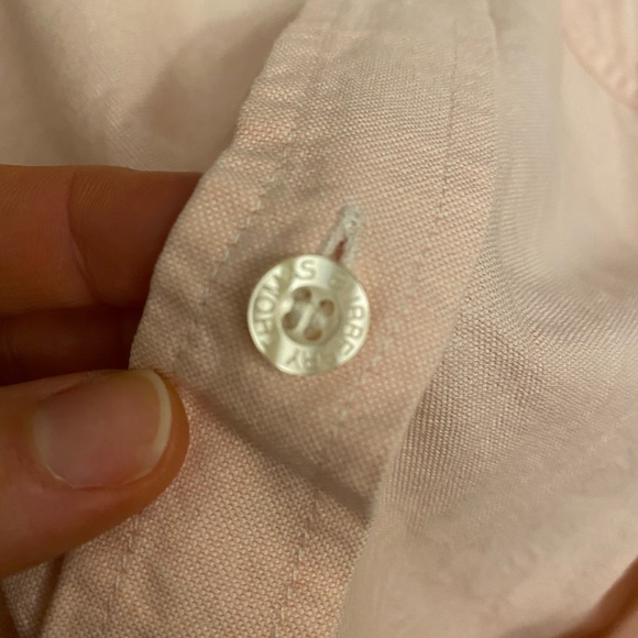 Authentic Burberry classic light pink long sleeves button down shirt - Picture 3 of 5